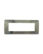 Placca 6 Posti Metallo Bronzo Spazzolato Compatibile Matix