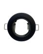 Portafaretto GU10 MR16 Rotondo Fisso Nero Opaco Ø80mm Mondo LED