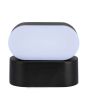 Lampada LED da Muro Ovale 6W 4000K 660lm Nera Ruotabile IP65 - V-TAC