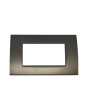 Placca 4 Posti Testa di Moro Compatibile Living Light - Tot Electric