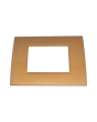 Placca 3 Posti Arancio Compatibile Living Light - Tot Electric