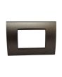 Placca 3 Posti Testa di Moro Compatibile Living Light - Tot Electric