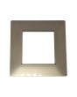 Placca 2 Posti Champagne Compatibile Vimar Plana - Tot Electric