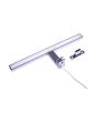 Applique LED Specchio 60cm 12W Grigio Lucido IP44 - 3000K Calda