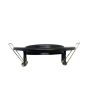Portafaretto GU10 MR16 Rotondo Orientabile Nero Opaco Ø90mm Mondoled