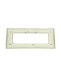 Placca 7 Posti Champagne Compatibile Living Light - Tot Electric
