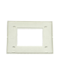 Placca 3 Posti Champagne Compatibile Living Light - Tot Electric