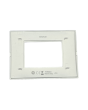 Placca 3 Posti Silver Compatibile Living Light - Tot Electric