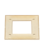 Placca 3 Posti Arancio Compatibile Living Light - Tot Electric