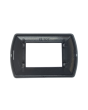 Placca Metallo 3 Posti Grigia Compatibile Living International
