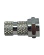 Connettore F Maschio in Ottone Nickelato Ø6 mm per RG59 - Corel