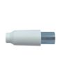 Presa TV Coassiale 9,5mm Cappuccio Corto 75 Ohm Bianca FG22012 - FAEG