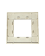 Placca 2 Posti Champagne Compatibile Vimar Plana - Tot Electric