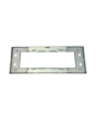 Placca Vetro 7 Posti Bianca TOT-8007-BL-1 Compatibile Supporto Living