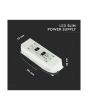 Alimentatore per Strip LED 150W 12V 12.5A IP67 con Cavi a Saldare - V-TAC