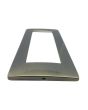 Placca 6 Posti Metallo Bronzo Spazzolato Compatibile Matix