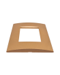 Placca 3 Posti Arancio Compatibile Living Light - Tot Electric