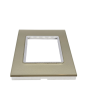 Placca Vetro 3 Posti Champagne per Supporto Blu Living - Tot Electric