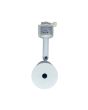 Portafaretto LED GU10 Ø53mm Bianco per Binario Trifase 