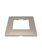 Placca 2 Posti Champagne Compatibile Vimar Plana - Tot Electric