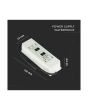 Alimentatore per Strip LED 60W 12V 5A IP67 con Cavi a Saldare - V-TAC