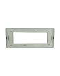 Placca 6 Posti Metallo Bronzo Spazzolato Compatibile Matix