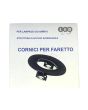 Portafaretto GU10 MR16 Rotondo Orientabile Nero Opaco Ø90mm Mondoled