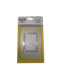Placca Vetro 3 Posti Champagne per Supporto Blu Living - Tot Electric