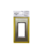 Placca Vetro 4 Posti Champagne per Supporto Blu Living - Tot Electric