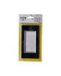 Placca Vetro 4 Posti Nera per Supporto Blu Living - Tot Electric