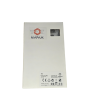 Placca Vetro 4 Posti Bianca per Supporto Blu Living - Tot Electric