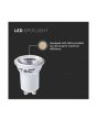 Lampadina LED SMD GU10 MR11 2W Luce Calda 3000K 150lm 38° - V-TAC