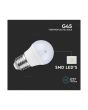 Lampadina LED Chip Samsung E27 6.5W G45 Luce Naturale 4000K 600lm - V-Tac