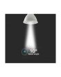 Lampadina LED GU10 6W Luce Calda 3000K 10° SMD Chip Samsung - V-Tac