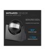 Sensore Movimento PIR 180° IP44 da Soffitto 300W Nero - V-TAC