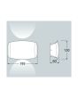 Applique da Parete Abram 190 Nero da Esterno CCT 7.5W - Fumagalli