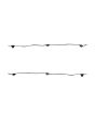 Catenaria LED E27 10m 15 Portalampada Nera IP65 220V Prolungabile