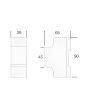 Contatore Elettronico Digitale Monofase 230V 60A 2 DIN - Tecnoswitch