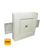 Faretto LED in Gesso 3W Luce Calda 3000K Foro Quadrato Bianco