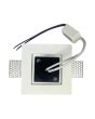 Faretto LED in Gesso 3W Luce Calda 3000K Foro Quadrato Bianco