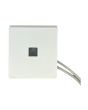 Faretto LED in Gesso 3W Luce Calda 3000K Foro Quadrato Bianco