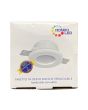 Portafaretto Incasso Gesso Tondo Alto Ø120mm Bianco Verniciabile
