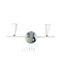 Lampada LED Doppia Da Parete 2 x 4,5w IP20 3000k Orientabili Bianco