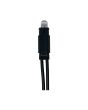 Spia LED Bianca 6500K 0,01W per Interruttori Basculanti Cavo Nero