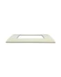 Placca 4 Posti Bianca Compatibile Living Light - Tot Electric