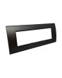 Placca 7 Posti Nera Compatibile Living Light TOT-8007-02 Tot Electric