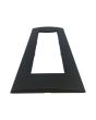 Placca 7 Posti Nera Compatibile Living Light TOT-8007-02 Tot Electric