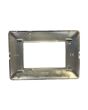Placca 3 Posti Argento Cromato Compatibile Matix - Tot Electric