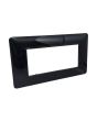 Placca 4 Posti Nera TOT-M8004-2 Compatibile Matix - Tot Electric