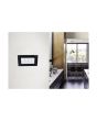 Placca 4 Posti Nera TOT-M8004-2 Compatibile Matix - Tot Electric